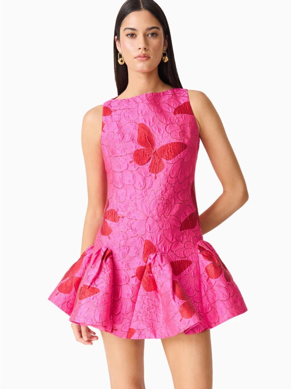 Elliatt Lorena Jacquard Mini Dress - Picture 2 of 5